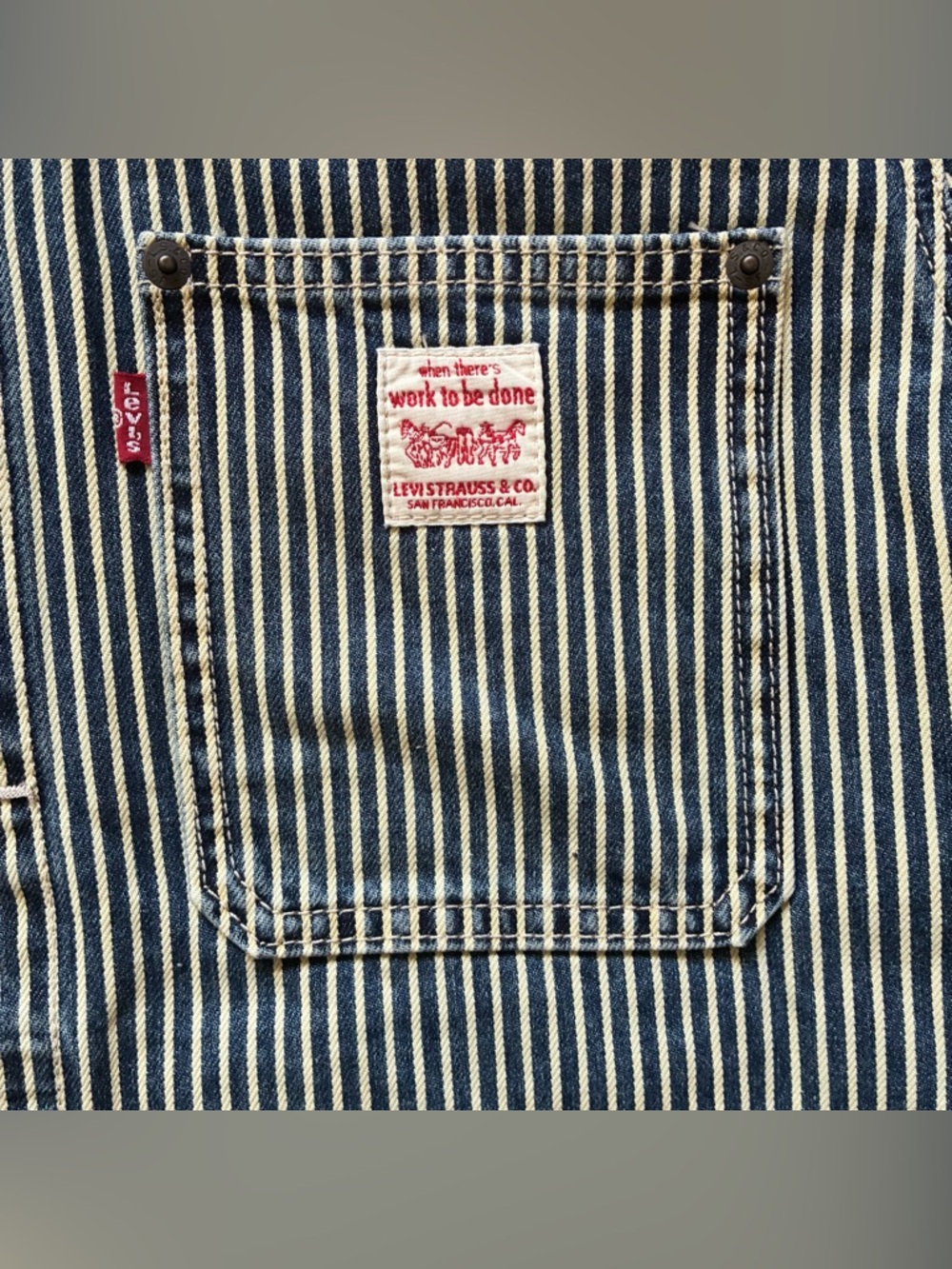 Levi’s Railroad Striped Trucker Jacket - Picture 3 of 7